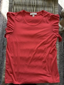 Michael Kors Short Sleeve Blouse Red Size Medium - Picture 1 of 3