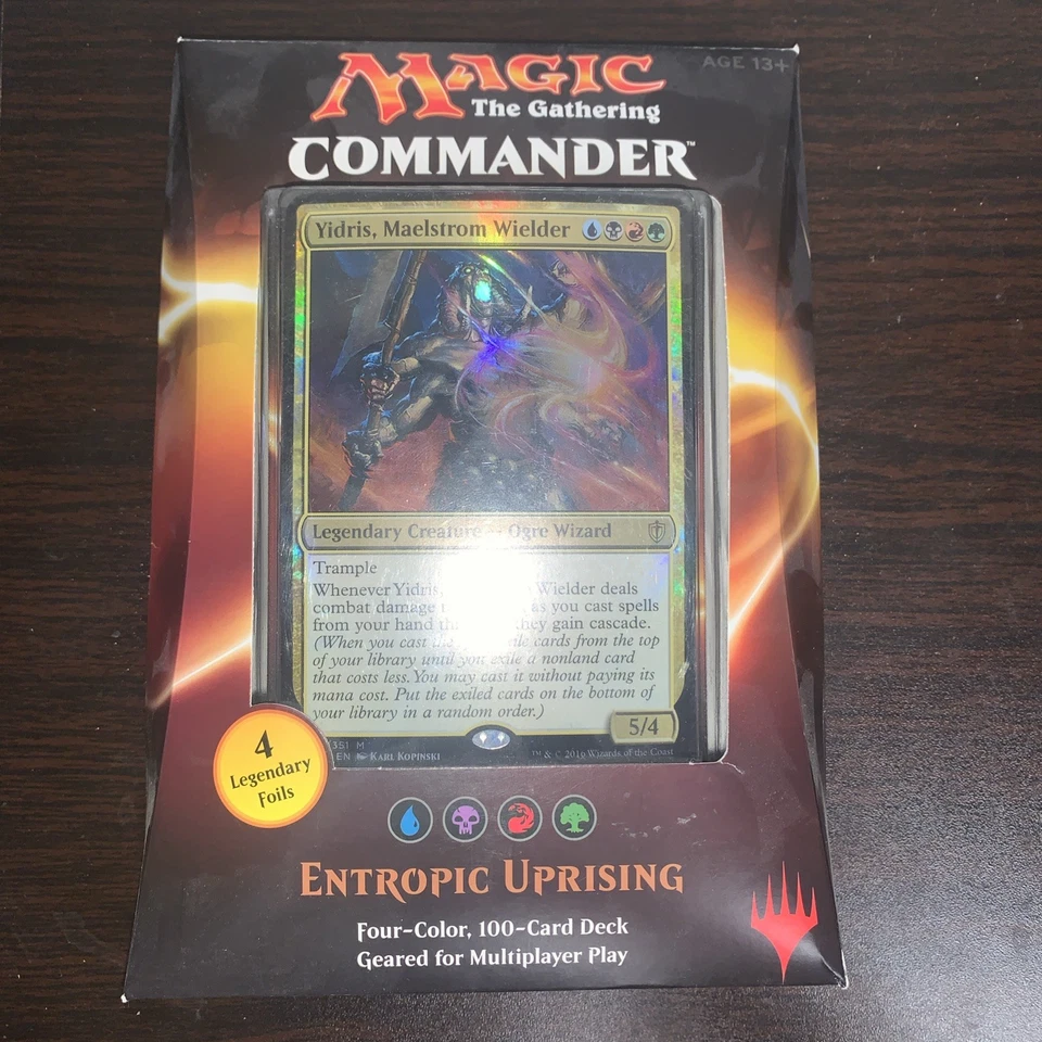 Magic MTG 2016 Commander Deck Entropic Uprising - UBRG Yidris - Image 1 of 2