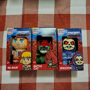 Masters Of The Universe Micro Teenies! Plush Skeletor Battle Cat He-Man Full Set - Picture 1 of 6