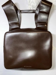 Prada 1999 Chest Rig Backpack Bag Leather Brown Authentic NWT See Description - Picture 1 of 24