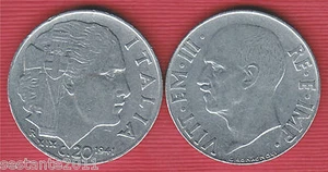 I8, ITALIA ITALY VITTORIO EMANUELE III 20 CENTESIMI IMPERO 1941, KM 75b SPL / XF - Picture 1 of 1
