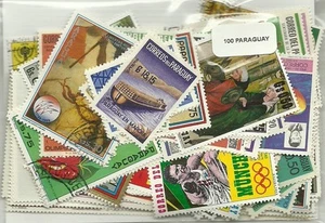 Lot von 100 Briefmarken aus Paraguay - Bild 1 von 1