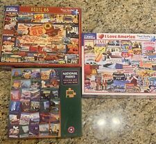 White Mountain Route 66 I Love America National Parks Art 1000 Jigsaw Puzzle Lot