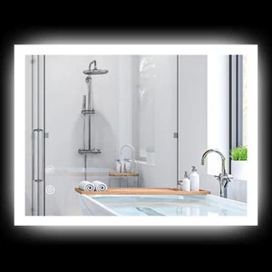 Specchio Bagno con LED Controllo Touch e Antiappannamento 70x50 cm Nova Deco - Foto 1 di 9