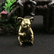 Rare Chinese Art Old Brass Hot Toys Koala Statues Figure Pet Antique Ornament