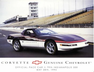 Nuevo de Lote Antiguo Chevrolet Corvette Indy 500 Pace Car 8.5x11 Auto Show Folleto Folleto Folleto Foto 1 de 2