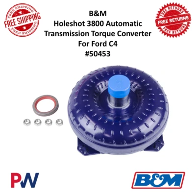 B&M Holeshot 3400-3800 Stall Torque Converter For Ford C4 Automatic Trans #50453 - Image 1 of 2