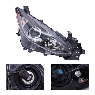 Halogen Headlight Headlamp Passenger Right for Mazda 3 Sedan Hatchback 2014-2016 Foto 1 de 4