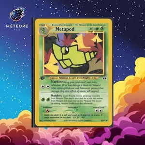 Carte Pokémon Metapod 42/75 Édition 1 Wizards Neo Discovery Anglais - Imagen 1 de 2