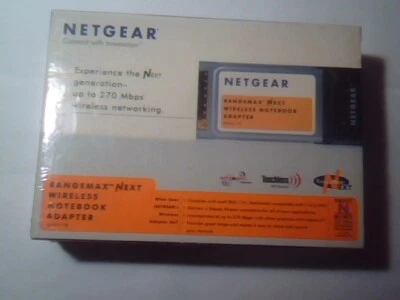 Adaptador inalámbrico Netgear WN511B-100NAS RangeMAX Next 2,4 GHz PCMCIIA NUEVO Foto 1 de 4