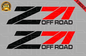Z71 Off Road Decal Set Fits Chevy 1997-1999 Silverado GMC Truck Vinyl black/red - Picture 1 of 1
