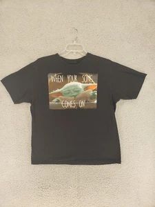 Star Wars Yoda T Shirt Uomo XL Nero - Foto 1 di 8