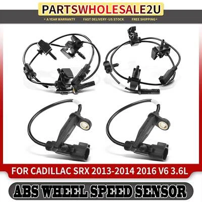 4x Front & Rear ABS Wheel Speed Sensor for Cadillac SRX 2013-2015 2016 V6 3.6L  — 第 1/4 张图片