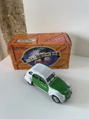 Voiture miniature Norev Hachette  2CV 6 1986 Polizei   1/43 BOITE Collection C8 - Photo 1/4