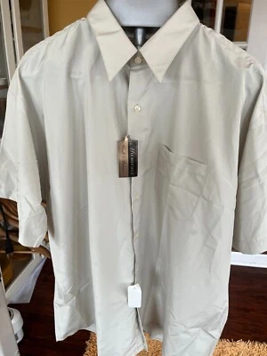 Croft & Barrow Talla 18 Beige Sólido Manga Corta Microfibra Nuevo con Etiquetas Foto 1 de 4