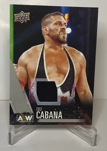 2021 UPPER DECK AEW FIRST EDITION SILVER WORN SHIRT RELIC COLT CABANA - Picture 1 of 1