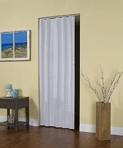 HSF3280H Fiji Interior Folding Accordion Door, 32" x 80", White - Picture 1 of 12
