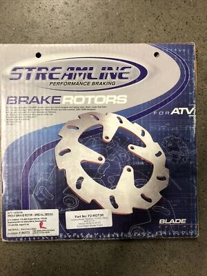 STREAMLINE RIGHT FRONT BRAKE ROTOR YAMAHA BLASTER WARRIOR BANSHEE RAPTOR YFZ450 - Image 1 of 4
