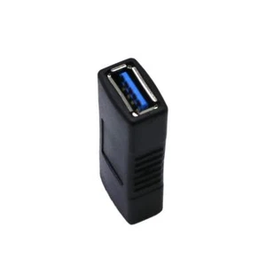 USB 3.0 Adapter Type A Female to Female Connector Converter Adapter Black - Picture 1 of 4