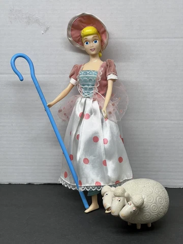 Disney Toy Story Posable Little BO PEEP Doll w/ Sheep Vintage 1995 Thinkway Cover