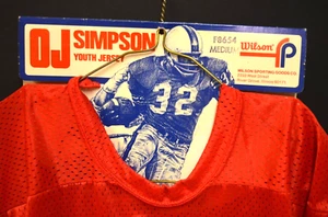 BEYOND RARE Youth Football Jersey with O.J. Simpson Brand and Promo Piece! - Picture 1 of 3