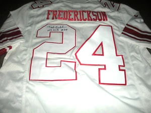 TUCKER FREDERICKSON NEW YORK GIANTS W/COA SIGNED OFFICIAL LICENSED NIKE JERSEY - Picture 1 of 2