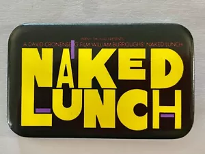 Rare Vintage 1991"NAKED LUNCH" Movie Peter Weller,Judy Davis,Roy Scheider Button - Picture 1 of 3
