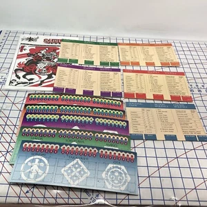 SHOGUN 1986 Samurai Swords Replacement Parts MB Board Game Army Reference Cards - Picture 1 of 13