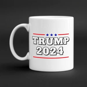 Trump 2024 Tasse - kräftiges Rot, Weiß & Blau Design - perfekt für Sammler - Bild 1 von 1