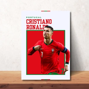 Cristiano Ronaldo Poster Cristiano Ronaldo Wall Art Print Ronaldo Home Decor Art - Picture 1 of 7