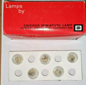 LOT OF 5 CHICAGO MINIATURE CM88  6.8V 1.91A BULBS CM 88   - Bild 1 von 5