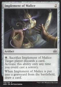 IMPLEMENTO DE MALICIA 159/184 REVUELTA DE ÉTER MTG MAGIA CASI NUEVO - Imagen 1 de 1