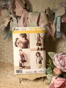 Simplicity 1289 Girls & Doll Dress Sewing Pattern Size 3- 8 UNCUT 2014 - Picture 1 of 5