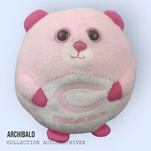 Ty NFL Chicago Bears BEANIE BALLZ ROSA morbido peluche orso 5" rotondo - Foto 1 di 5