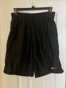 Nike Men's Vintage Black Basketball Shorts w/ Pockets - 10" Inseam - Size L -EUC - Picture 1 of 5