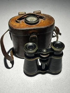 1906 Bischauser binocolo con custodia e bussola integrata, Svizzera - Foto 1 di 11
