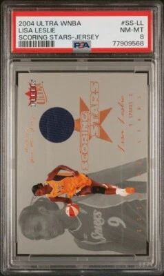 2004 Ultra WNBA Scoring Stars Jersey Lisa Leslie PSA 8 Los Angeles Sparks - Image 1 of 2