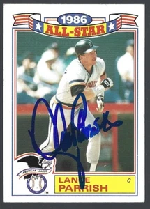 1987 Topps Glossy All-Stars #20 Lance Parrish IP autograph signed card - Picture 1 of 1