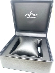 Caja Reloj Alpina Presentación Estuche Cartón Negro Expositor Vacío - Imagen 1 de 8