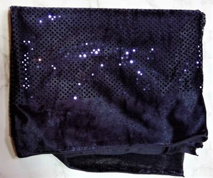  Black Mirror Dotted  Velvet Fabric  - 1 1/4 Yards - 34" Wide   - Picture 1 of 2