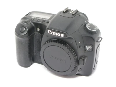 Canon EOS 30D 8.2MP Digital SLR Camera Body - Black - Image 1 of 4