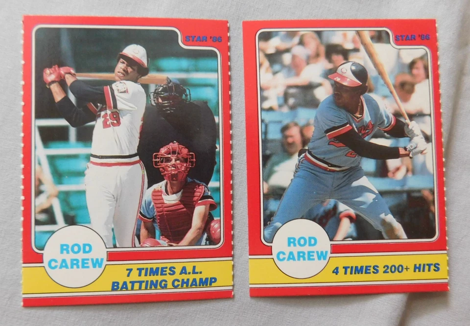 1986 Star Rod Carew Panel #1-24  Baseball Card Pick one - Image 1 of 1