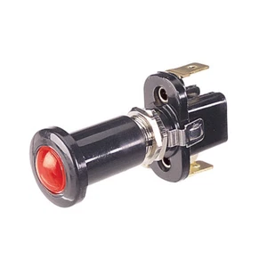 Narva 60021BL Push Pull Switch Illuminated Red 10 Amp 12V Mount Opening 12.2mm - Picture 1 of 5