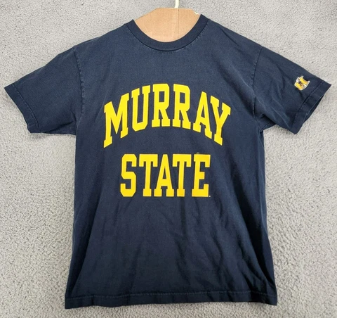 Vintage Murray State Shirt Men's Medium TCX Apparel Navy Short Sleeve Cover