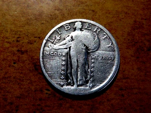 Better RAISED Date Fine 1917-P (Type 2) Standing Liberty Silver Quarter #3 M18 - Picture 1 of 2