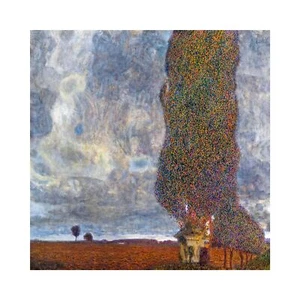 Gustav Klimt, Approaching Thunderstorm, 1903, Lustre Canvas Print, 16" x 16" - Picture 1 of 10