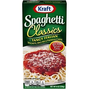 Kraft Spaghetti Classics Tangy Pasta Italiana Facile Pasto 8 once (Confezione da 6) - Foto 1 di 6