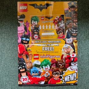 Lego Batman Minifigur Poster Shop Display Schild Store Promo 2017 unbenutzt - Bild 1 von 8