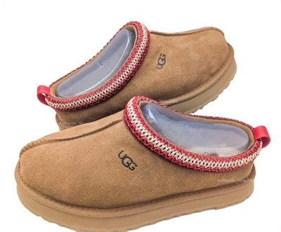 NEW 100% Authentic UGG Women B Kids Tazz braid Slipper Shoes 1143776K Chestnut - Image 1 of 4