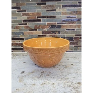 Cuenco vintage Robinson Ransbottom niña con regadera naranja 166-9 - Imagen 1 de 7